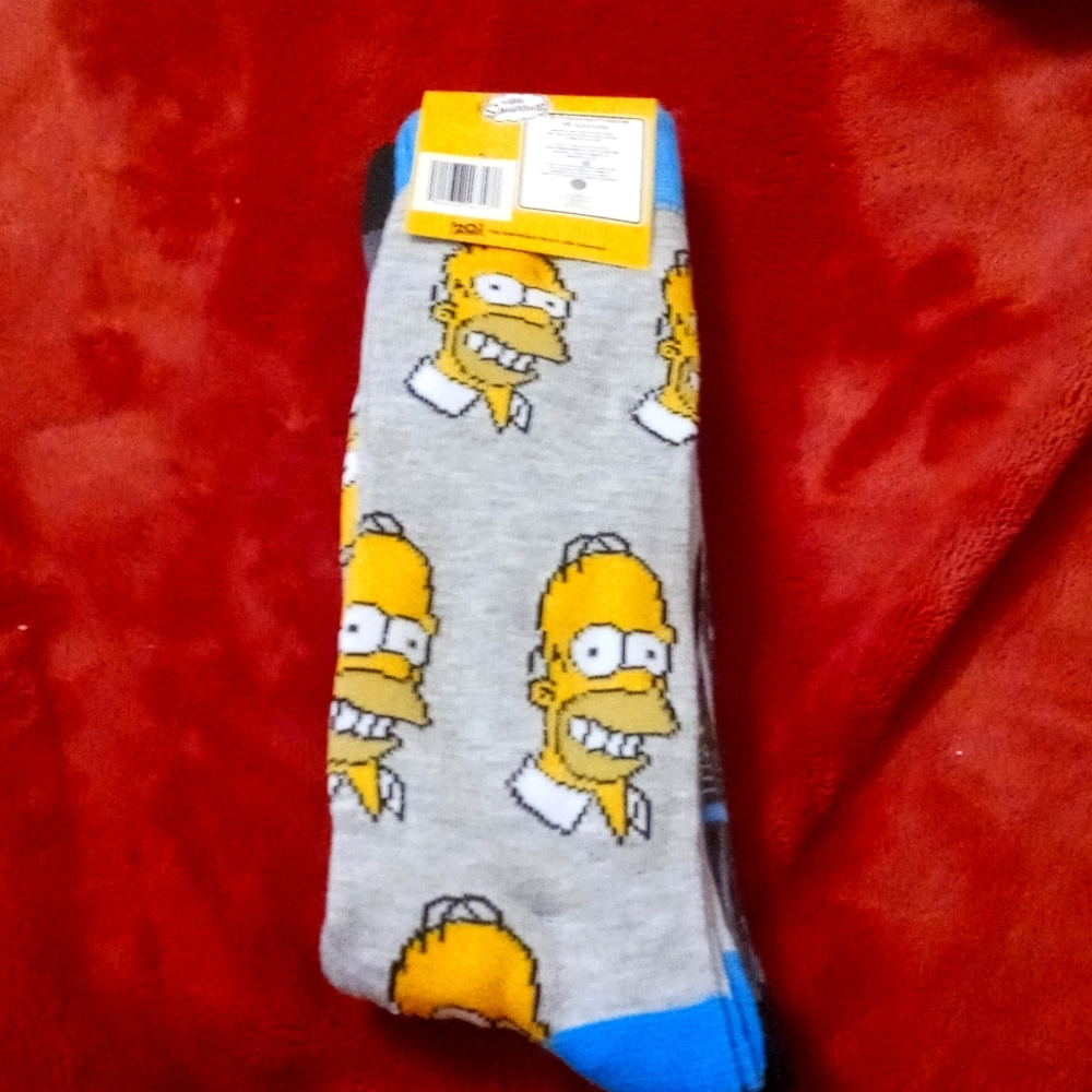 The Simpsons Socks 2-pair. Homer & Bart Simpson